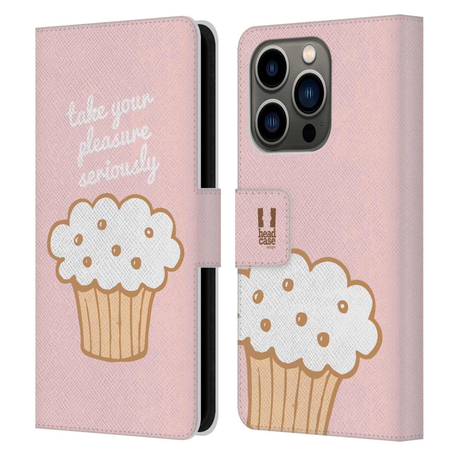 Carcasa de cuero iPhone 14 Pro Head Case Designs con acabado premium de alta resistencia 7