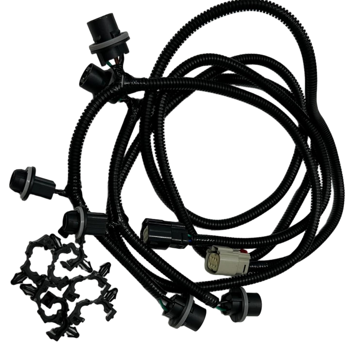 Tail Lamp Wire Harness Pair for 2016-2019 Chevy Silverado 1500 2500HD 3500HD, Replaces 23295978 & 23295977, Driver & Passenger Side Wiring Socket Kit