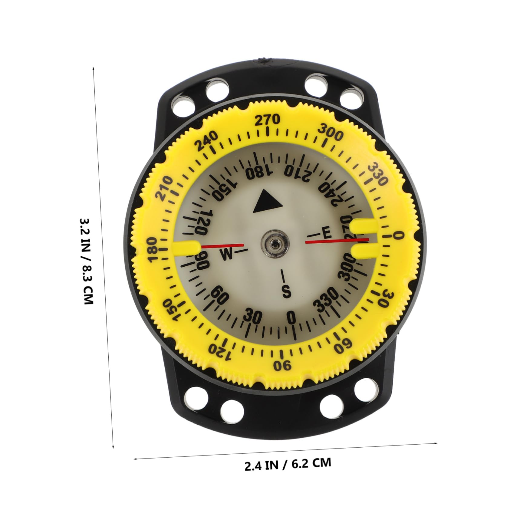 BESPORTBLE Reloj con Brújula de Buceo Brújula Compacta con Banda Elástica para Kayak y Senderismo Exteriores