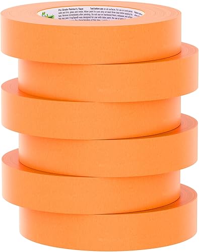 Miniatura 15 de FrogTape ProGrade - Cinta de pintura naranja, 1.5 pulgadas de ancho (1.41 pulgadas x 60 yardas), alta adherencia, cinta de pintura para aplicaciones