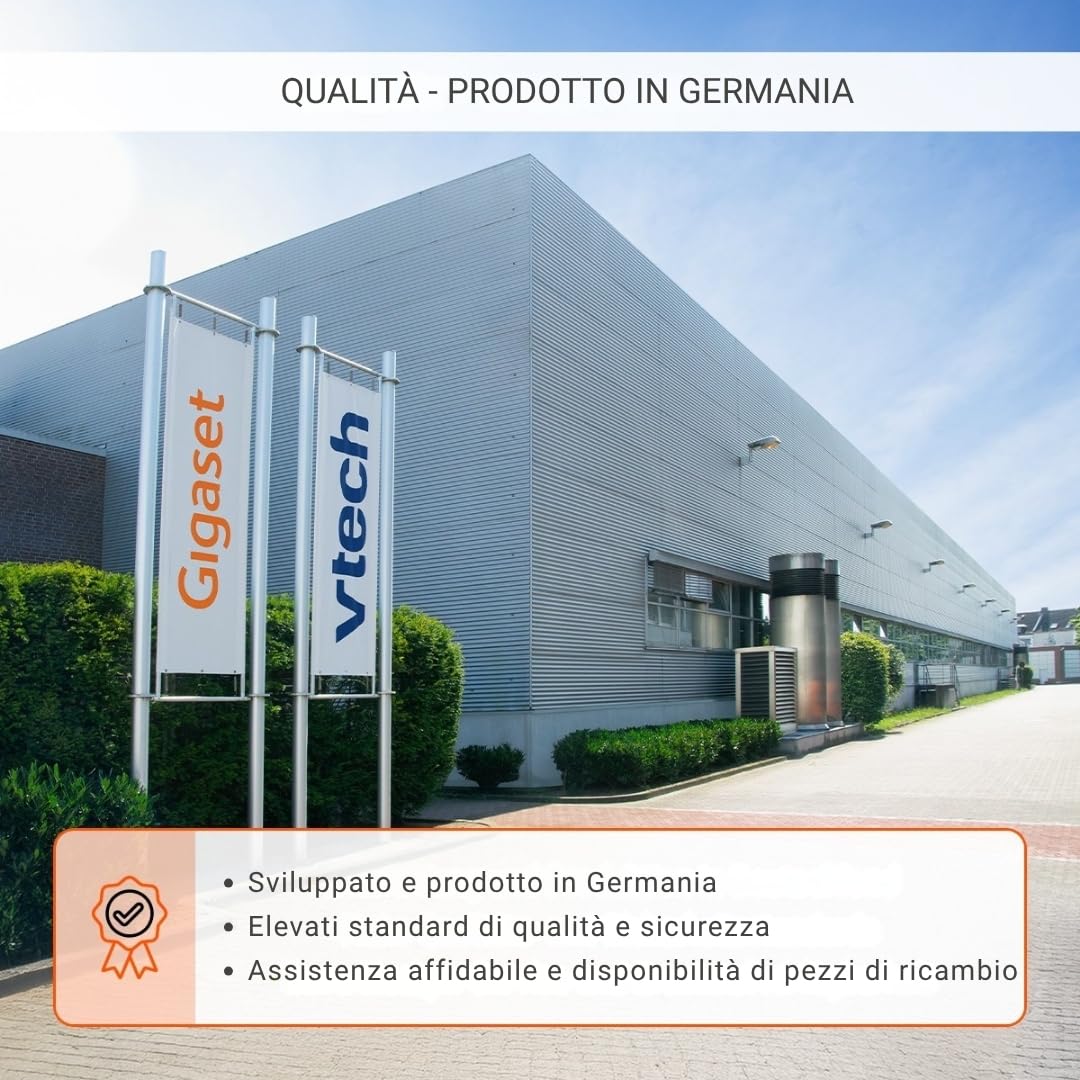 Gigaset Easy 520 Telefono per Anziani con Chiamata SOS, Tasti Grandi, Nero | Accessibilità, volume extra forte, tasti diretta, [Compatibile in DE, IT, FR, NL, BE, CHE, AUT]