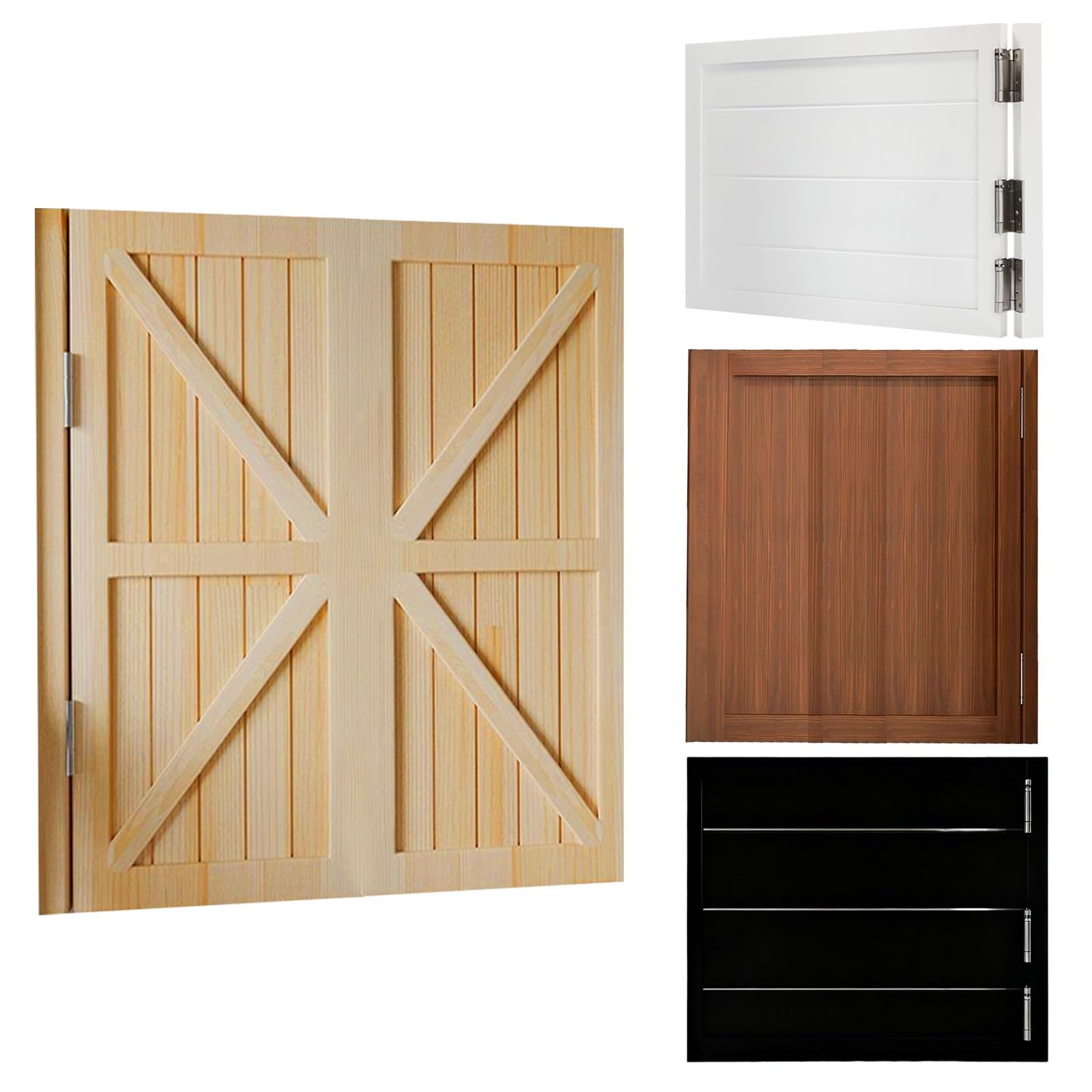 Porte battante en bois pour café et cuisine | Demi-porte de saloon