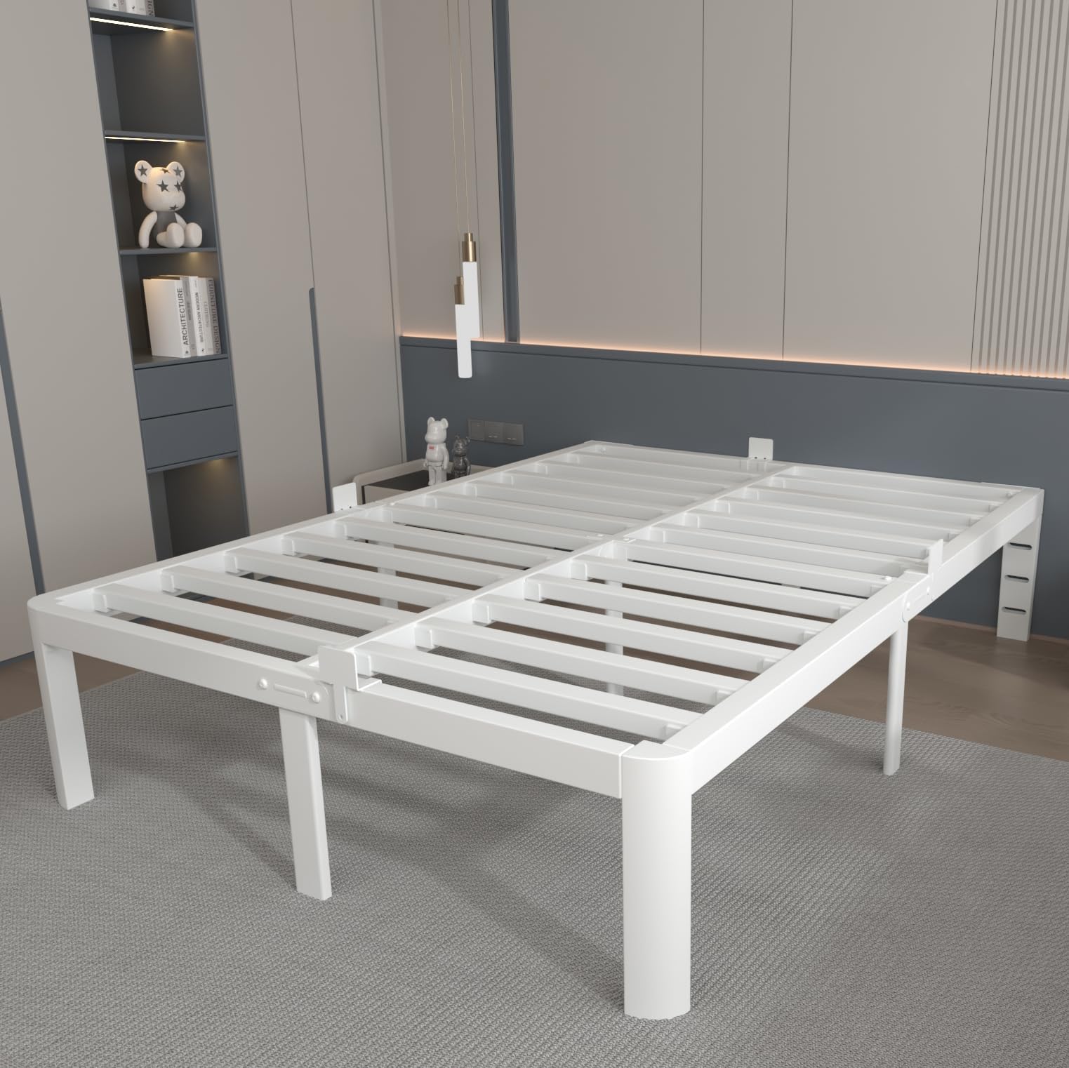 KOSOSO 14 Inch Full Bed Frame