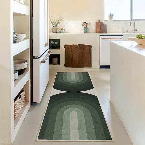 Miniatura 2 de Ruggable Absida - Alfombra lavable moderna perfecta para entrada, pasillo, cocina, apta para mascotas y niños, no tóxica, resistente a las manchas y