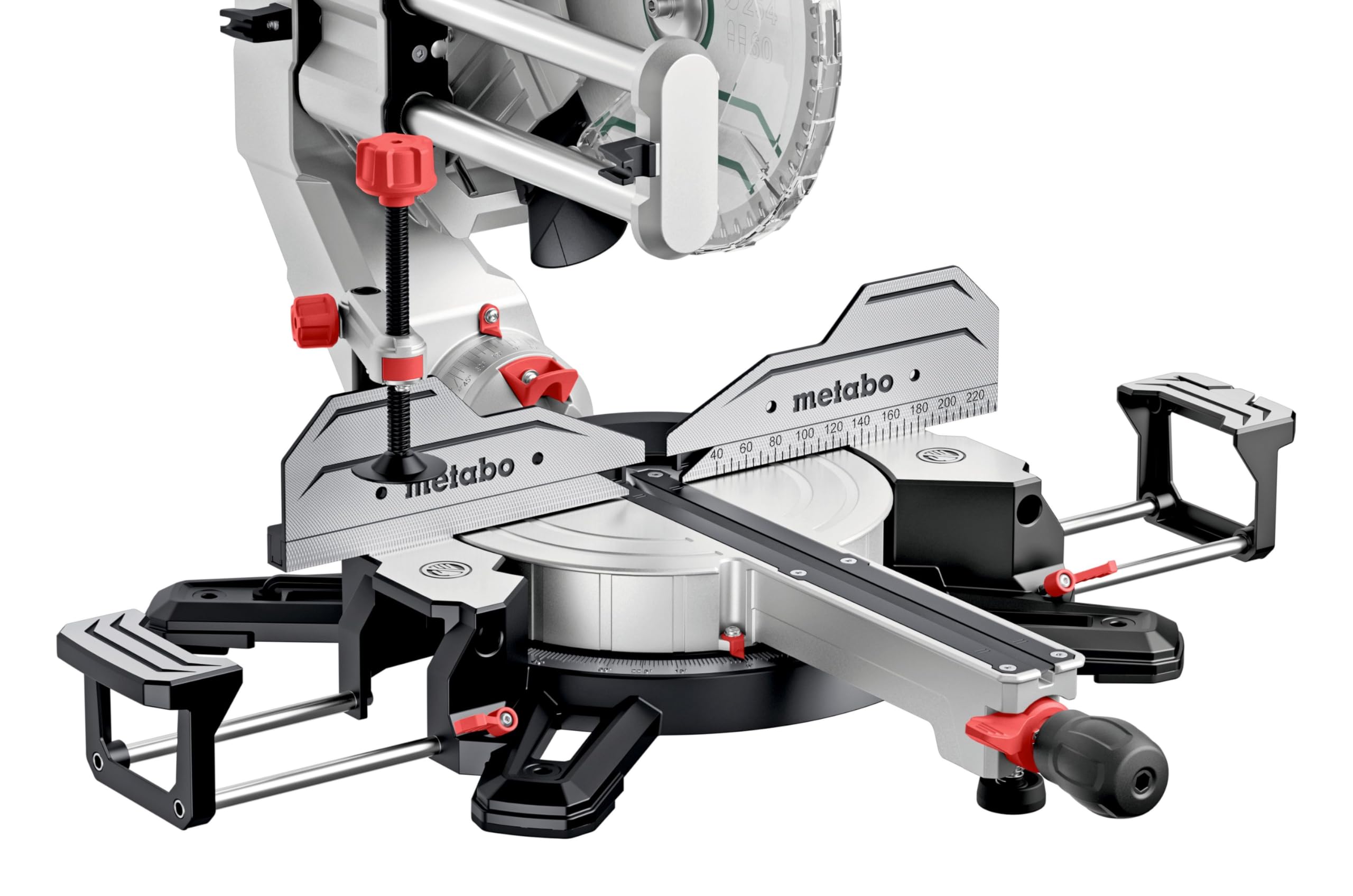 Metabo KGSV 254 MC Scie à Onglets Radiale Compacte 1800W Double Inclinaison Ligne de Coupe LED