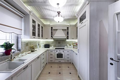 Miniatura 4 de NovaBright Tira de luz LED flexible blanca de espectro completo 5054SMD de 16 pies, carrete de 6000 K, kit para iluminación debajo del gabinete,