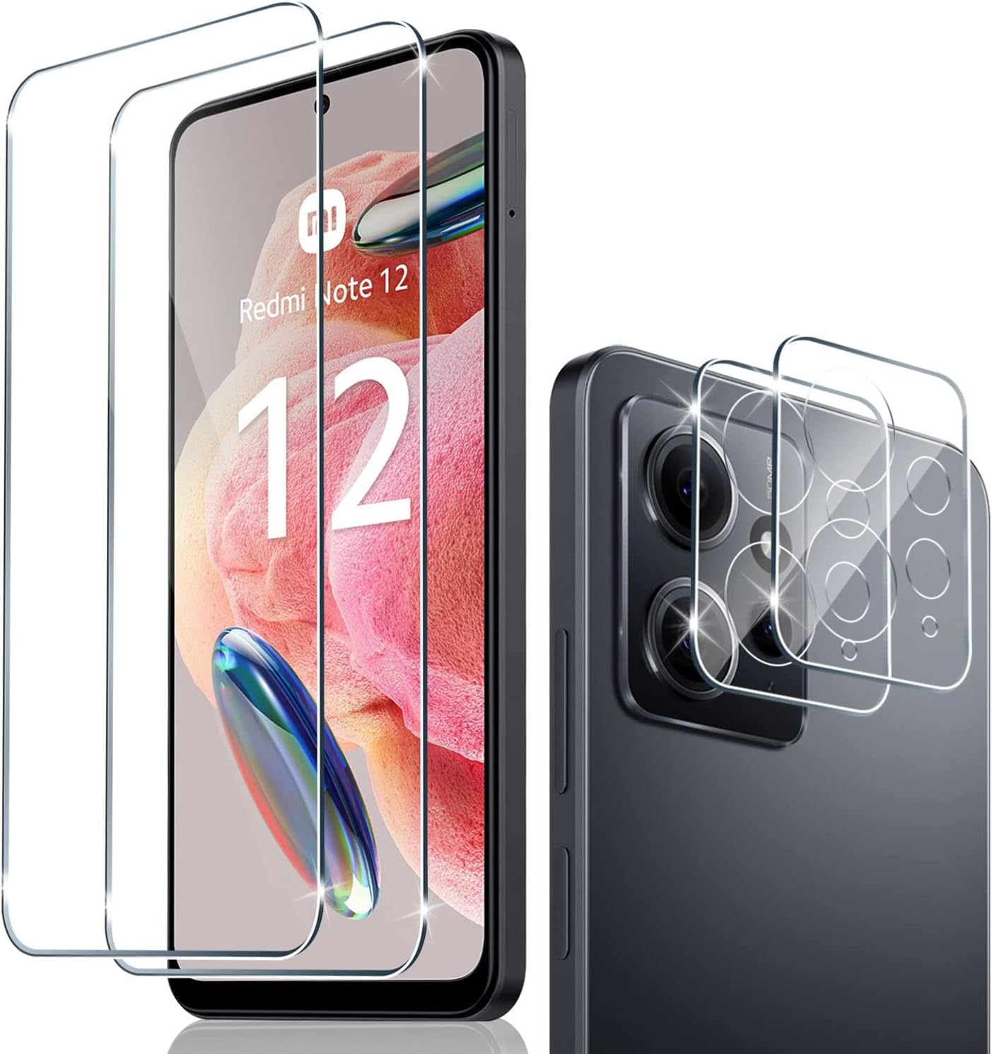 Made In Germany Handyfolie 2x Premium Panzerfolie Für - Kristallklarer Displayschutz Made In Germany Xiaomi 12 Pro - Foto 8