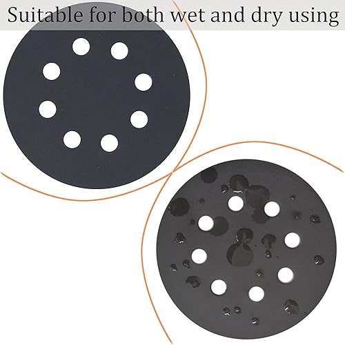 Miniatura 5 de 50 discos de lijado de 5 pulgadas, 8 agujeros #60-#2500, 60, 120, 180, 400, 600, 800, 1000, 1200, 1500, 2500, papel de lija húmedo y seco,
