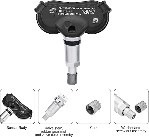 Miniatura 4 de BDFHYK Sensor TPMS 315Mhz Sensor de presión de neumáticos programado compatible con Toyota Sequoia 2008-2017, Sienna 2007-2020, Tundra 2007-2017