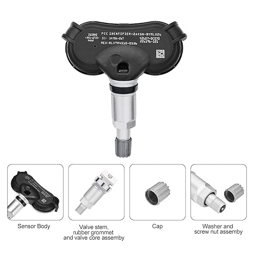 Vista 25 de BDFHYK Sensor TPMS mejorado 315Mhz Sistema de monitoreo de presión de neumáticos compatible con Toyota 4Runner Avalon Camry Corolla FJ Cruiser