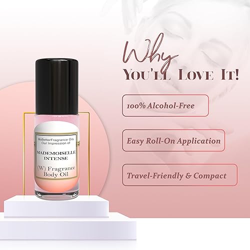Miniatura 4 de MOBETTER FRAGRANCE OILS Our Impression of Mademoiselle Intense Women Parfume Fragancia Aceite Corporal 1 Oz