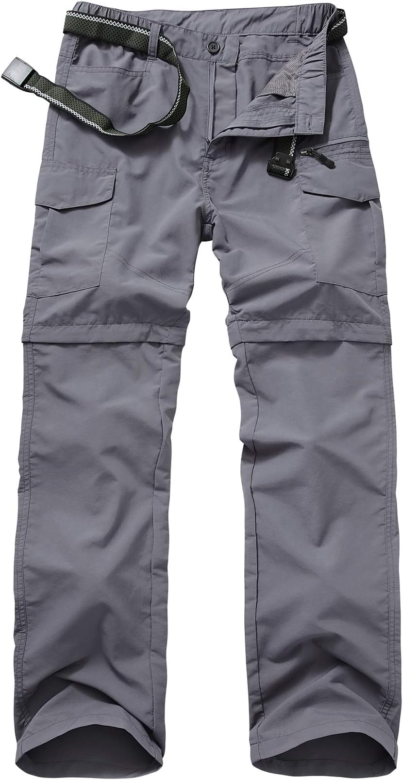 Men's Outdoor Quick Dry Convertible Lightweight Hiking Fishing Zip Off Cargo Work Pants Trousers
