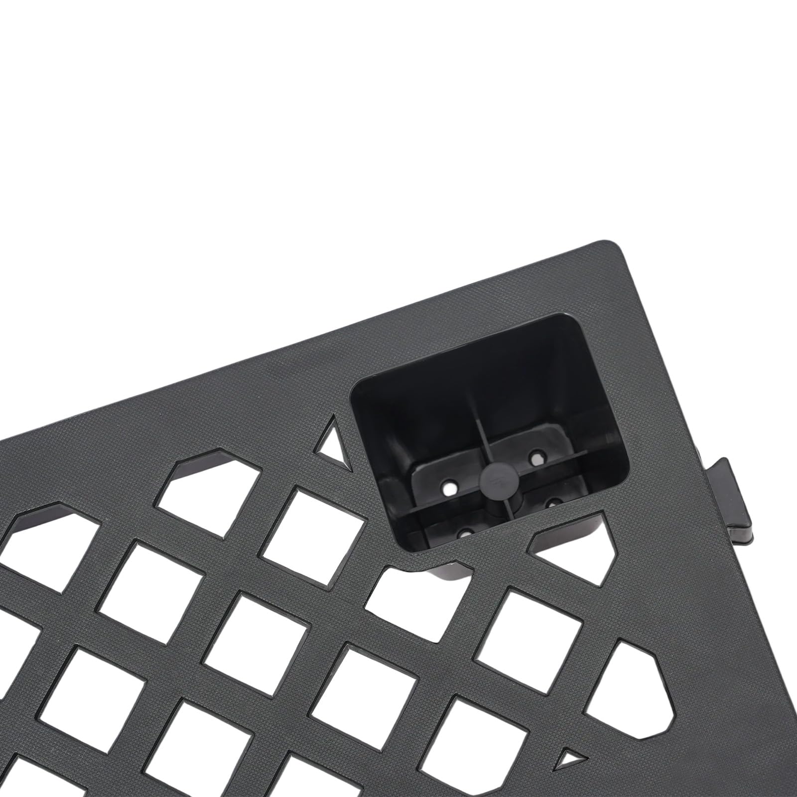 Paleta ligera, 60 x 40 x 10 cm, paletas de plástico, 6 paletas industriales con estructura de rejilla, media paleta de plástico para cocina, balcón, trasteros (negro)