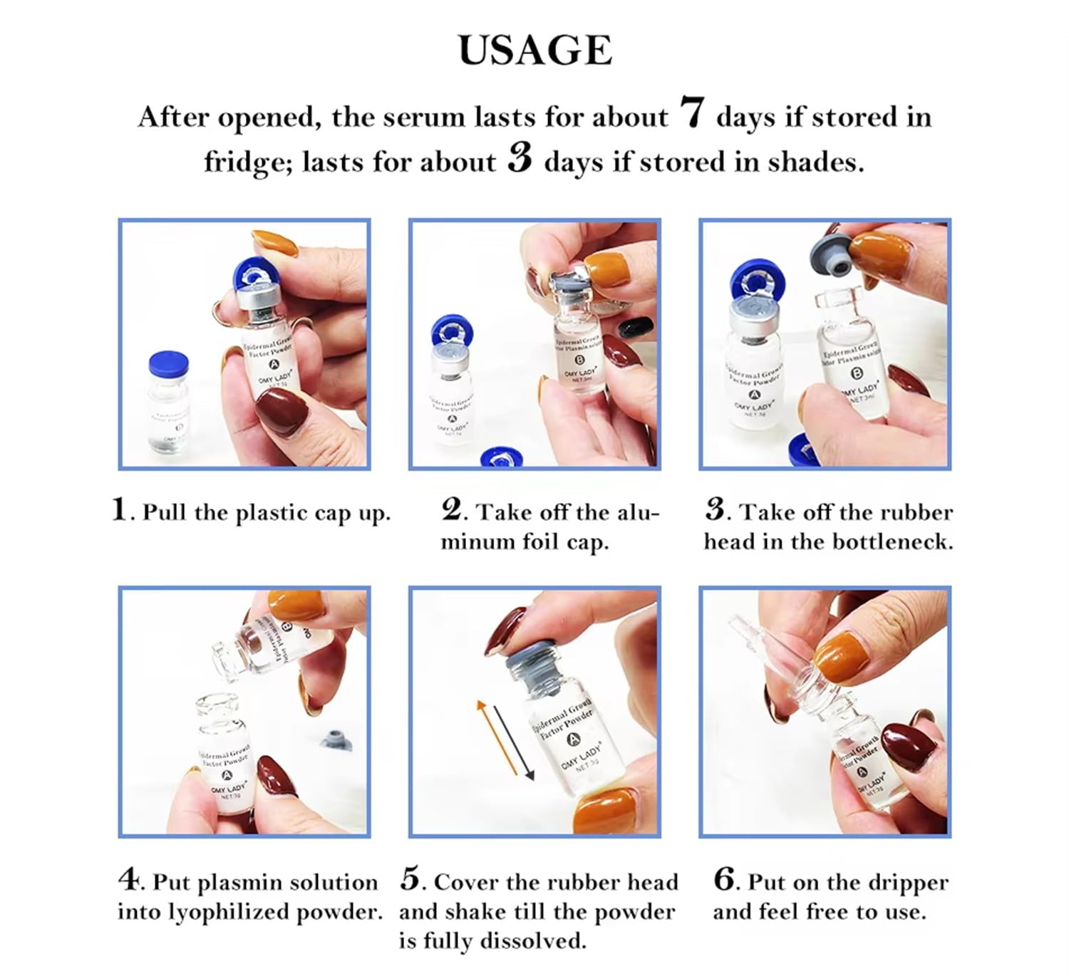 Noviqo Freeze Dried Collagen for Face,Anti-Wrinkle Nano-Silk Collagen System,Serum Skin Care for Face & Eye,At-Home-Hydrating - Image 8