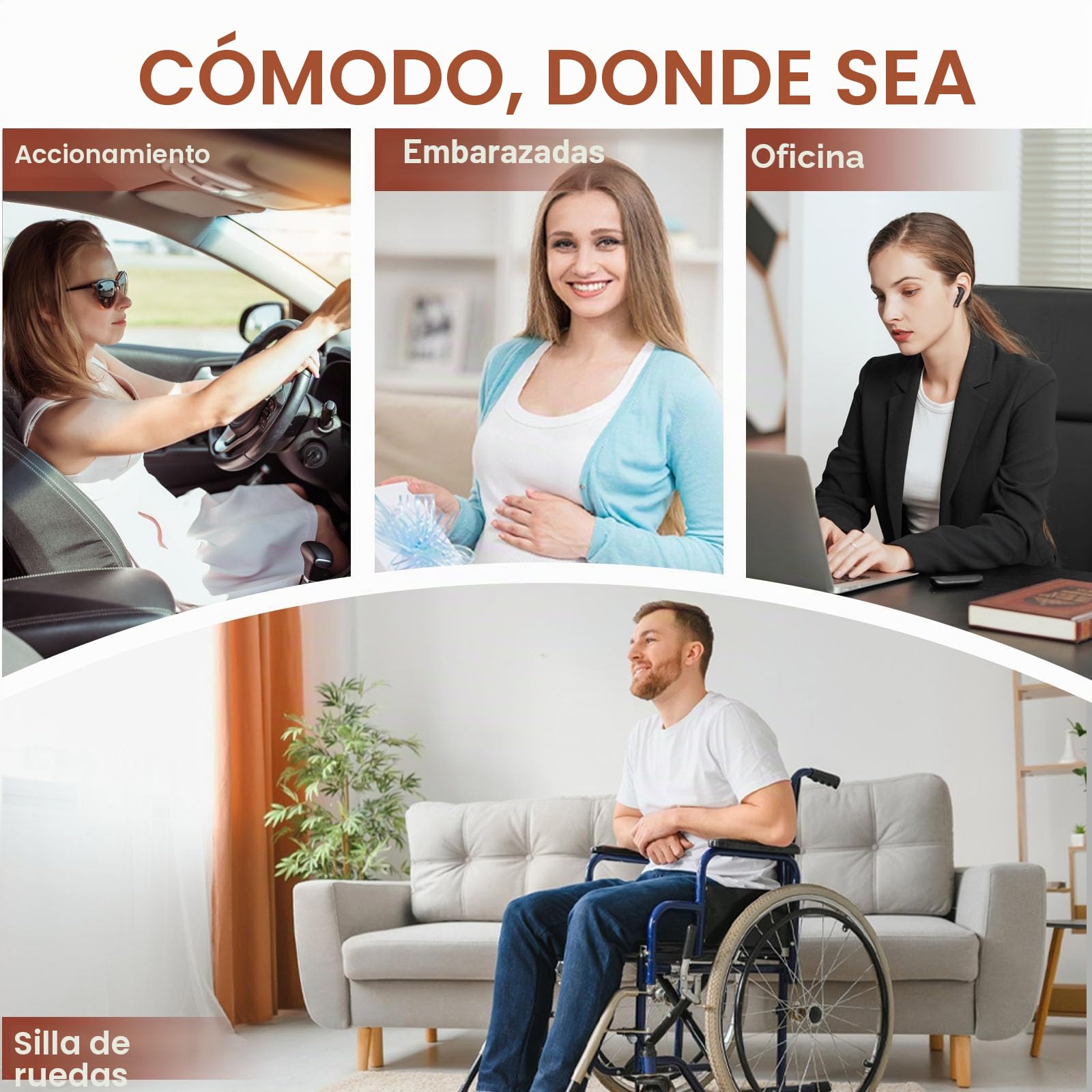 Cojín de asiento para conductores de camiones, cojín de asiento de espuma viscoelástica con cinturón ajustable - Respaldo ergonómico para la espalda y el glúteo para mayor comodidad en viajes