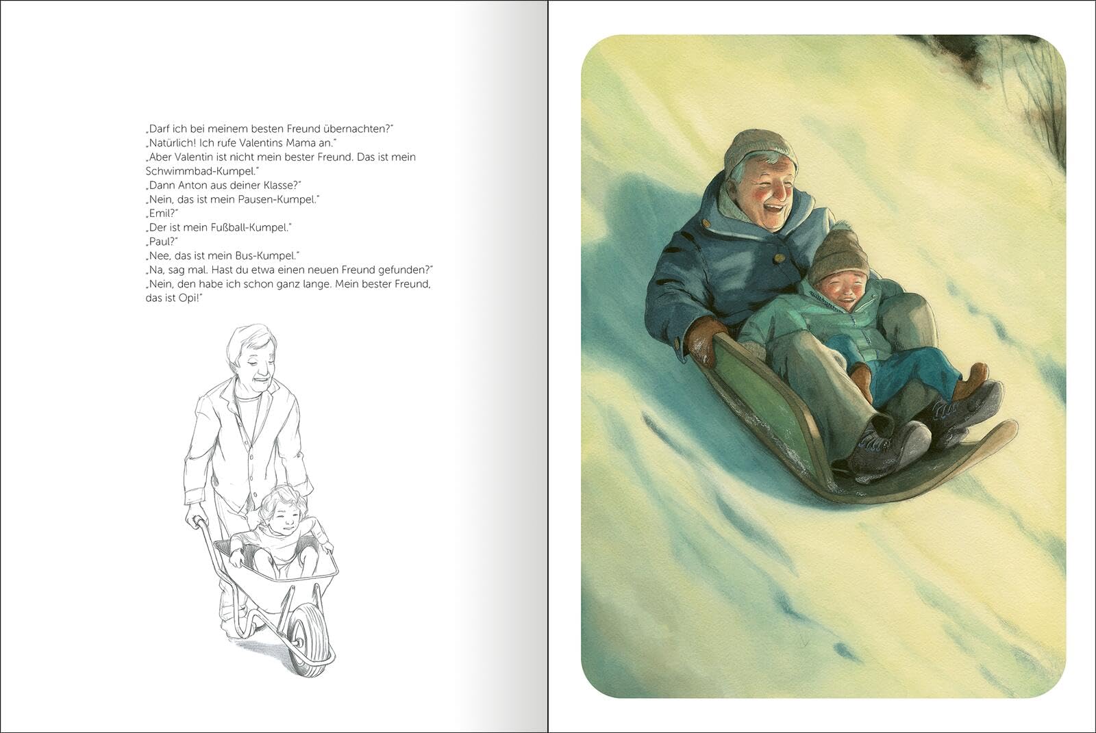 Oma und Opa: Poetisches Geschenk-Bilderbuch | Geschenk für Großeltern (Geschenkbilderbücher Quentin Gréban)