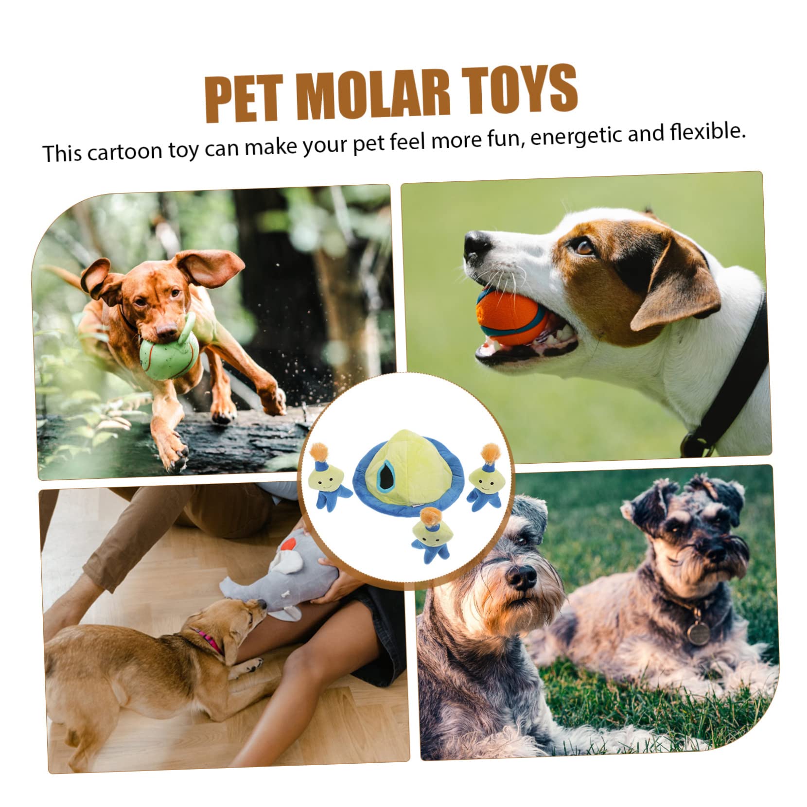 Kisangel 2ensembles Jouet Molar pour Chien Jouet Peluche Éducatif pour Chiots Amusant Et Réducteur Anxiété Améliore Le Lien Entre Animaux Et Propriétaires