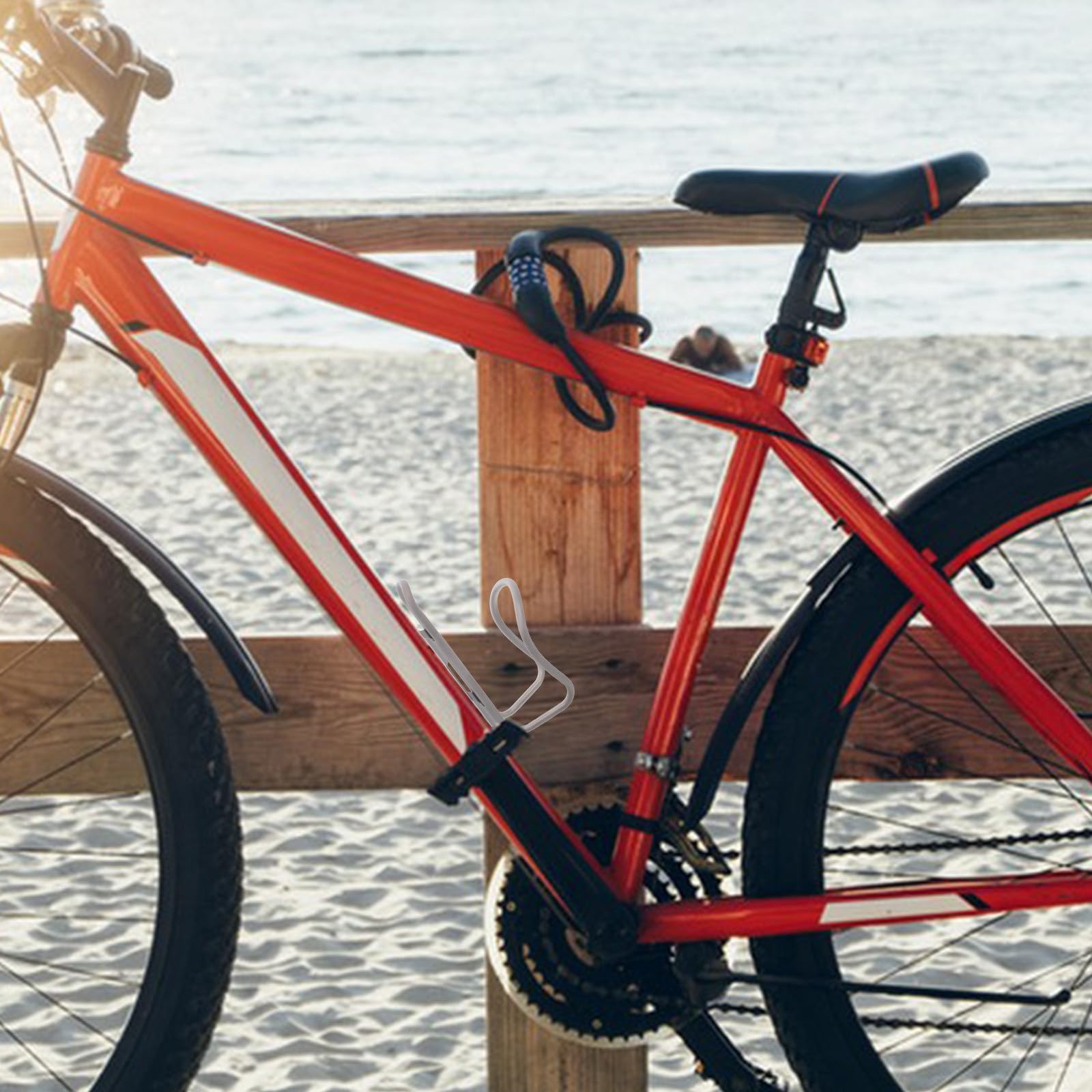 Portaborraccia per Bicicletta in Lega di Titanio per Bici | Compatibile Borraccia e Tazza, Uso su Strada o Mountain Bike, Operazione Ergonomica