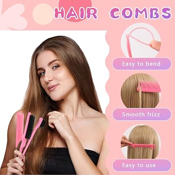 Hair Styling Kit with Hair Wax Stick, 2100 Pcs 36 Colors Hair Elastics