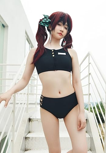 Miniatura 2 de haikyuu Traje de baño de bikini para mujer, estilo anime, traje de baño japonés de dibujos animados