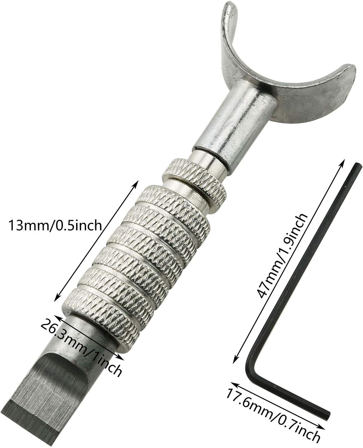 Tegg Swivel Knife Stainless Steel Precision Leathercraft Swivel Knife with Straight Blade Leather Cutting Tool