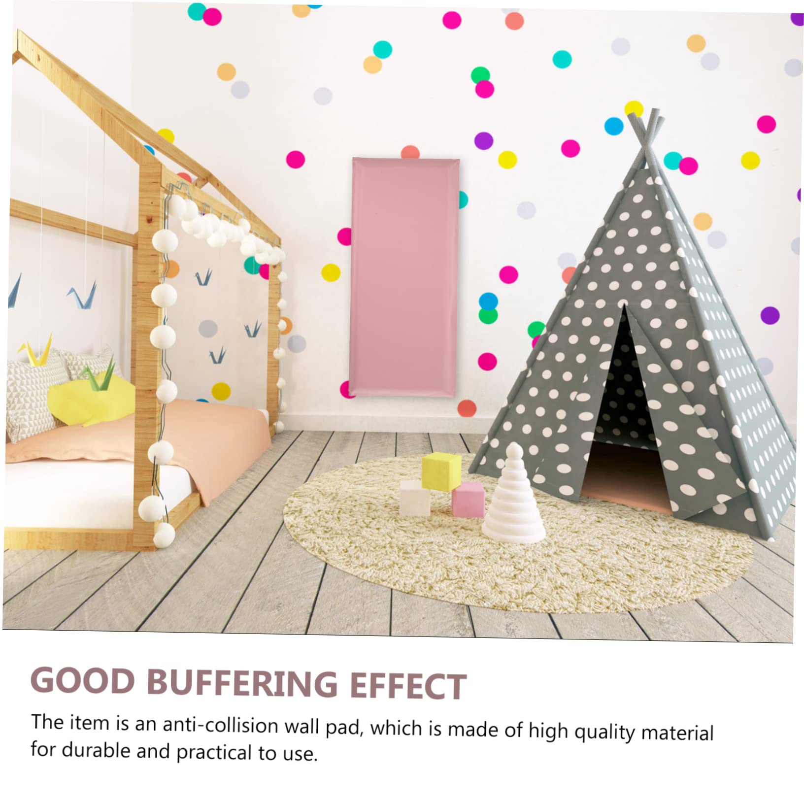Didiseaon 3piezas Protector De Pared Acolchado Anticolisión Para Niño Niña Pegatinas Impermeables De Diseño Autoadhesivo Pastel