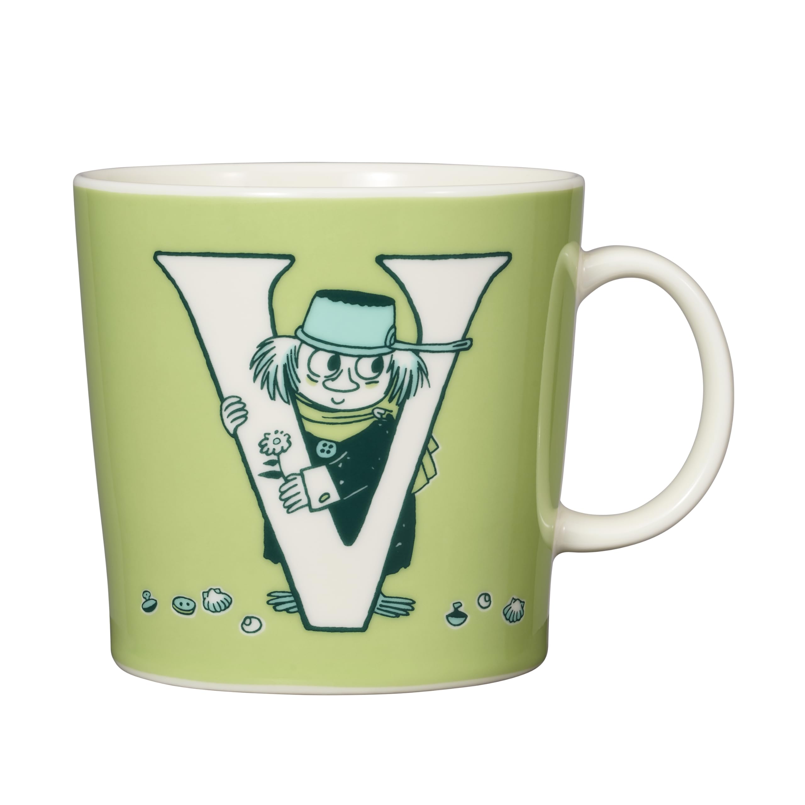 Amazon.com | Arabia Moomin Mug 13.5oz ABC V: Coffee Cups & Mugs