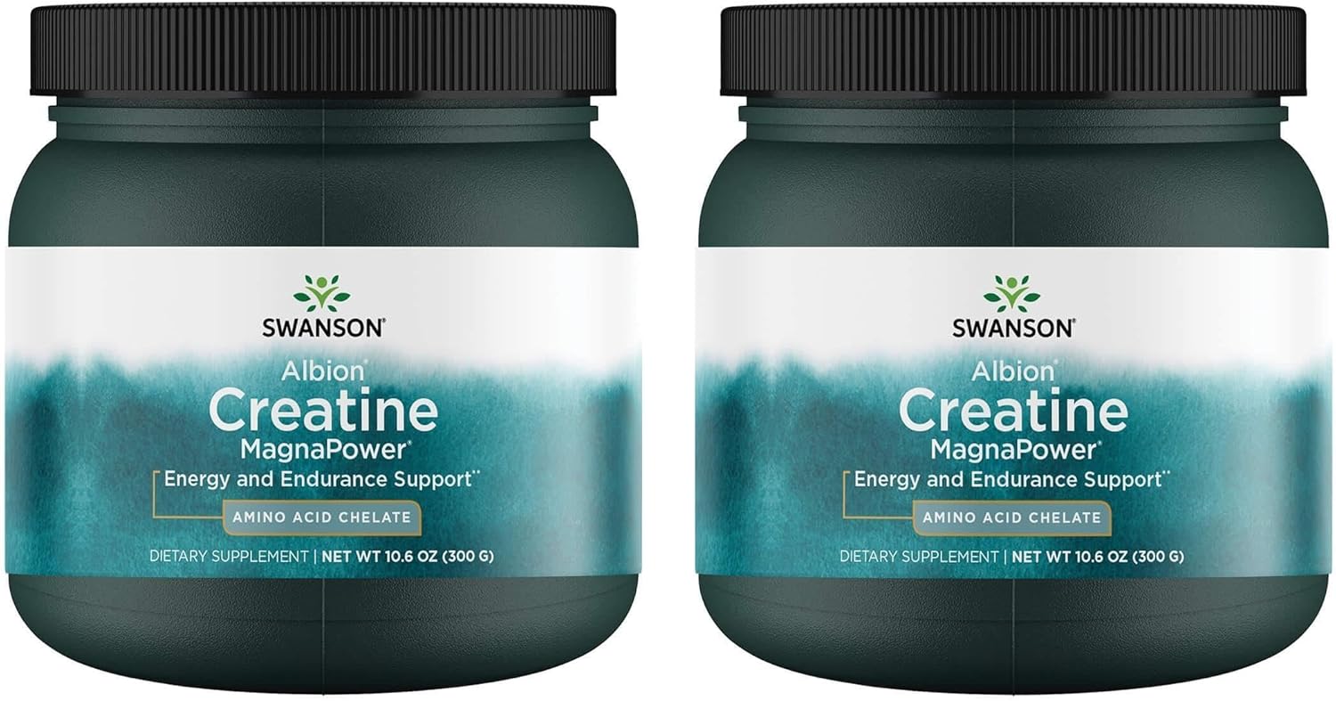Swanson 100% Pure Creatine Magnapower 10.6 Ounce (300 g) Pwdr (2 Pack)