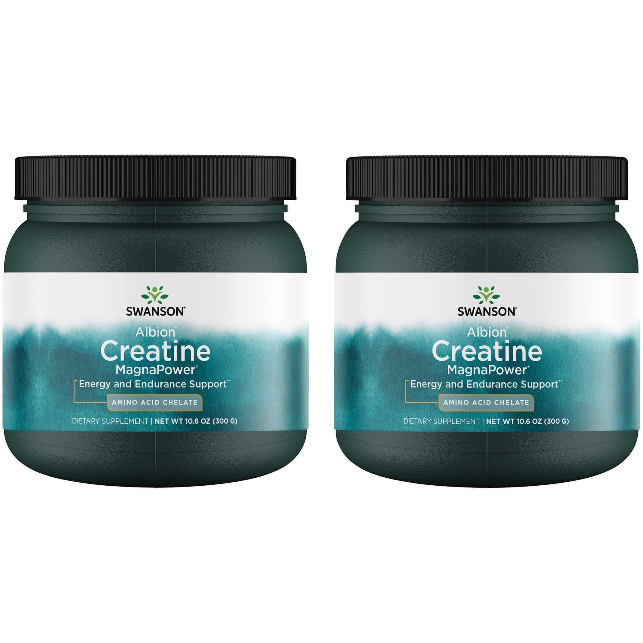 Swanson 100% Pure Creatine MagnaPower, 10.6 Ounce (300 g) Powder, 2 Pack 10.6 Ounce (Pack of 2)