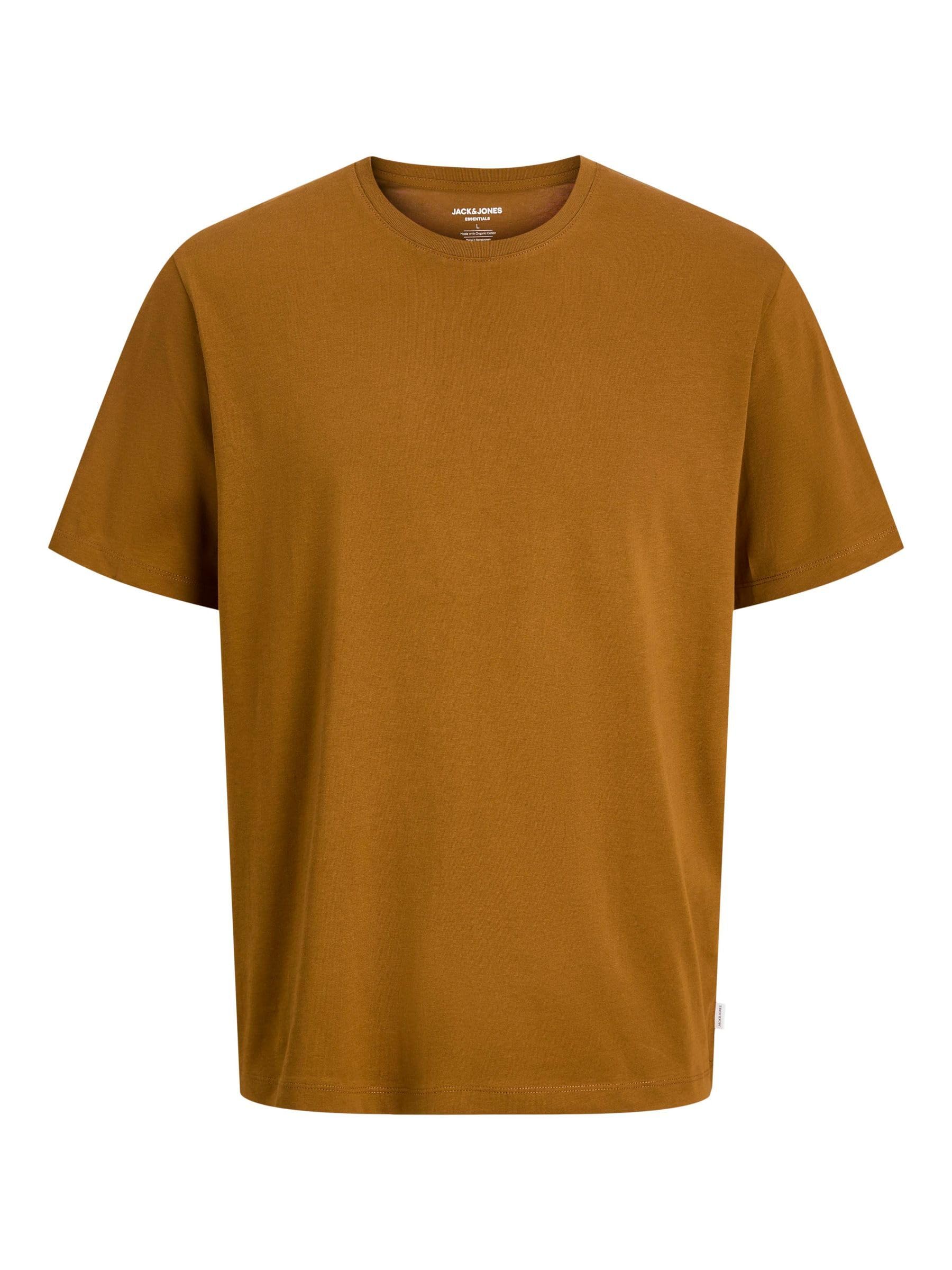 JACK & JONES Male T-Shirt Plain T-Shirt, Monks Robe, L