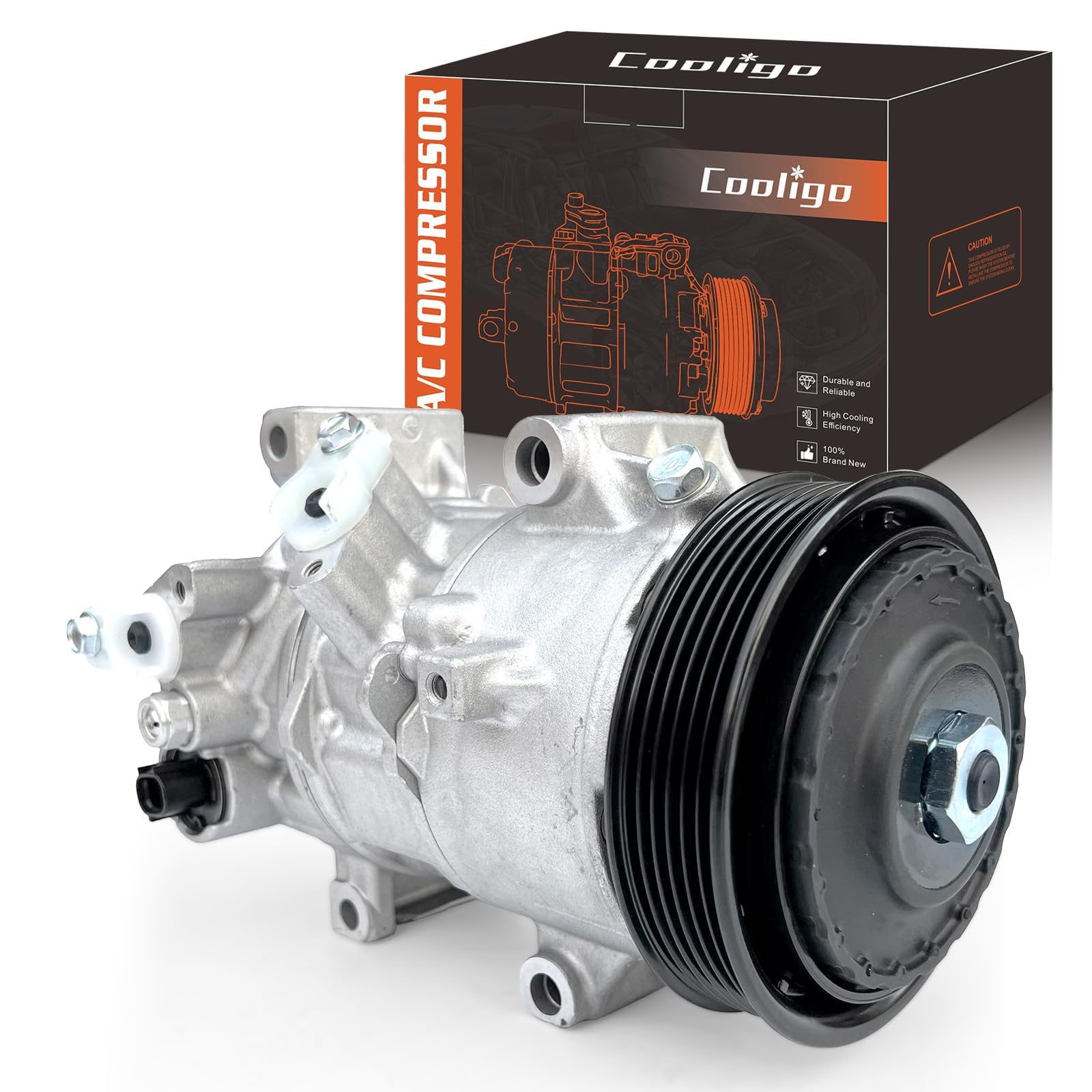 A/C Compressor w/Clutch Compatible with Toyota Corolla 2014-2022,CO29198C