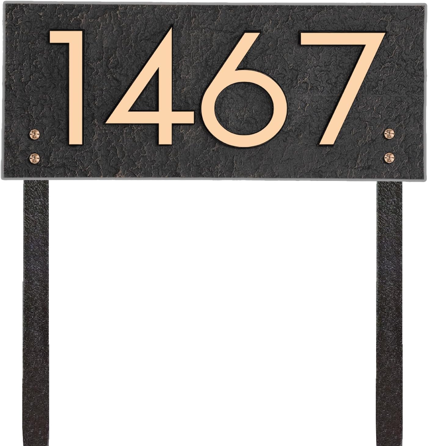 Personalized Address Sign LAWN MOUNTED House Number Sign