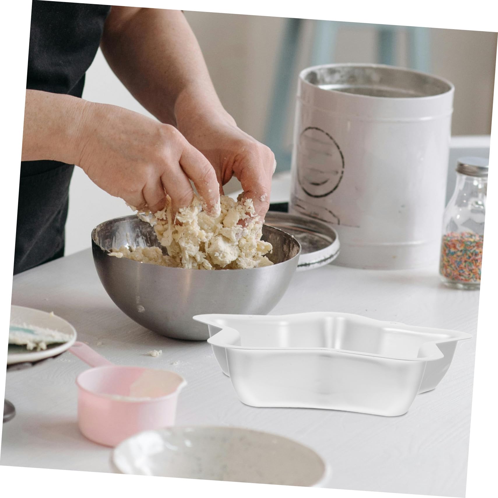 2 Pièces Moule à Gâteau Étoile Moule de Cuisson Alliage Aluminium Antiadhésif à Branches pour Gâteau Cupcake Dessert pour Cuisine et Pâtisserie