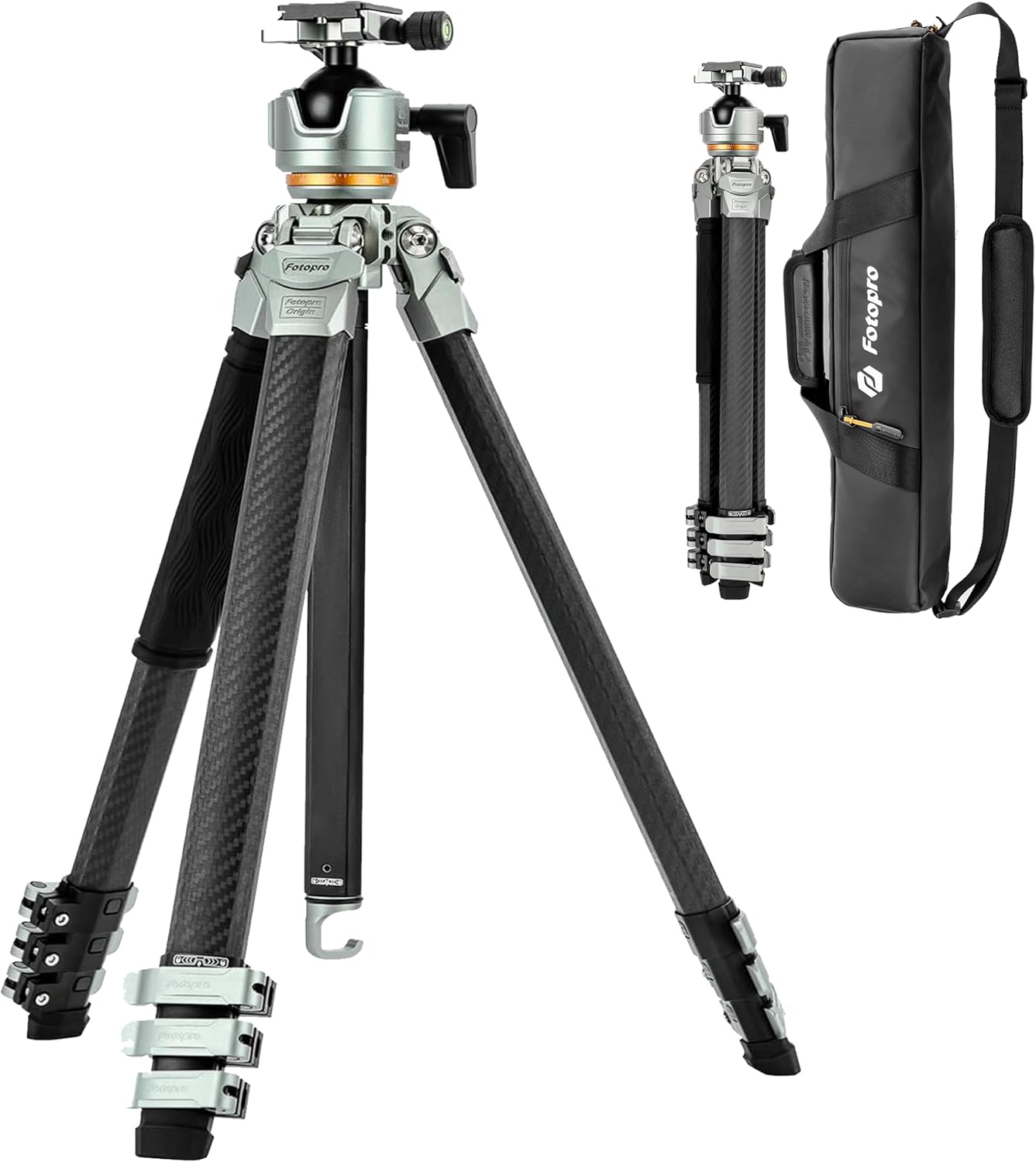 Fotopro Compact Travel Camera Tripod, Diamond-Shaped Legs, Weighs 1.33kg