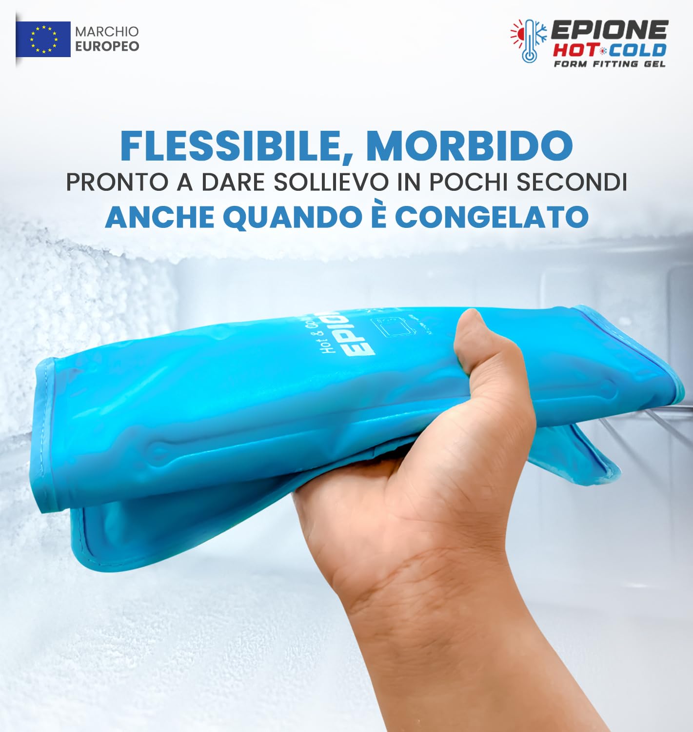 Boston Tech EPIONE Borsa di Gel Freddo/Caldo con Cinghie | Formato Grande per Spalle, Ginocchia, Gomiti, Fianchi e Schiena | Sollievo da Dolore, Gonfiore e Lesioni Muscolari (27 x 37 cm)