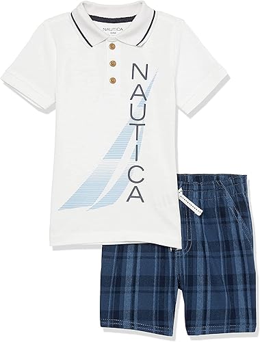 boys 2 Pieces Polo Short Set
