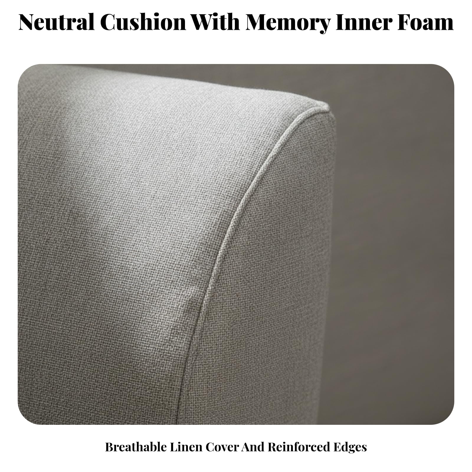 Cuscino per Schienale Ergonomico, Grigio Chiaro, Imbottitura Morbida Bianca, Comfort, Lunghezza 60×