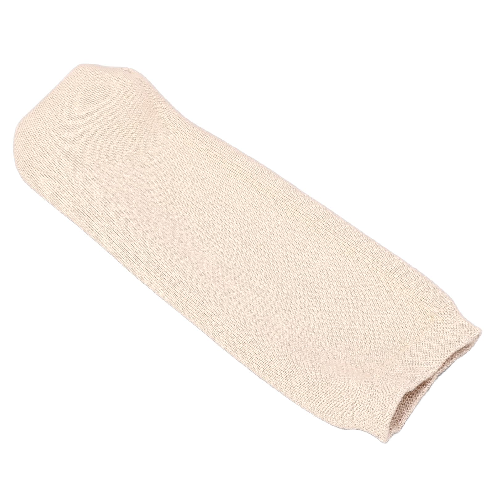 Alomejor Manga Protectora para Piernas para Amputados, Calcetín Protésico de Gel Engrosado, Distribución de Presión Elástica Alta, Reduce la Fricción, Gel de Silicona de Algodón (Talla grande)