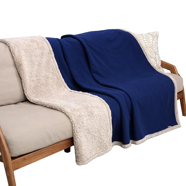 Pawsee - Manta Impermeable para Perro, Pet Pee Proof Fleece Sherpa Throw Manta para sofá Cama, protección…