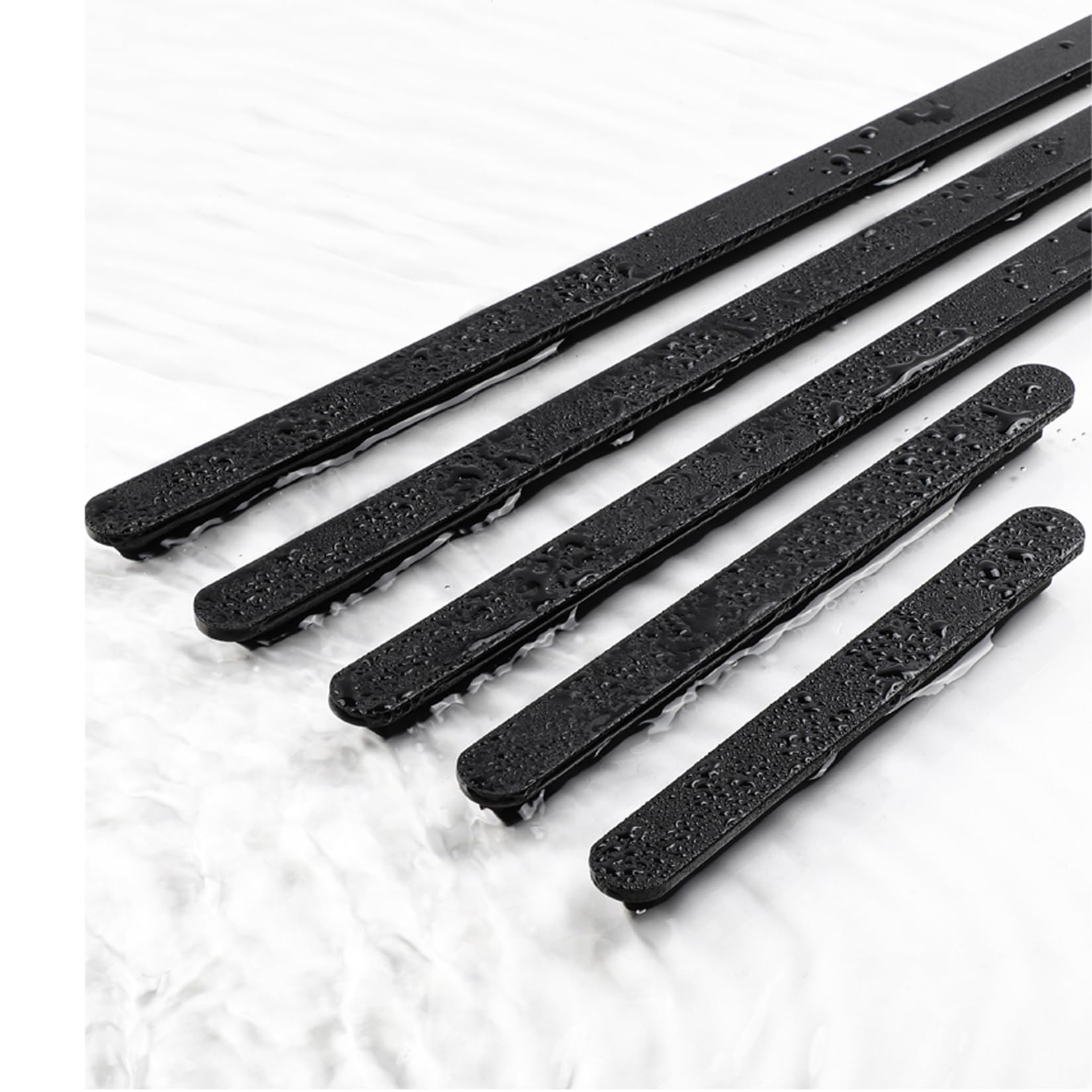 2 Piezas Tiradores de Puerta de Armario Tirador de Armario de Aleación de Aluminio Perillas de Barra en T para cajón,Manijas para Muebles de Cocina,Con Tornillos (Negro,longitud 1000mm)
