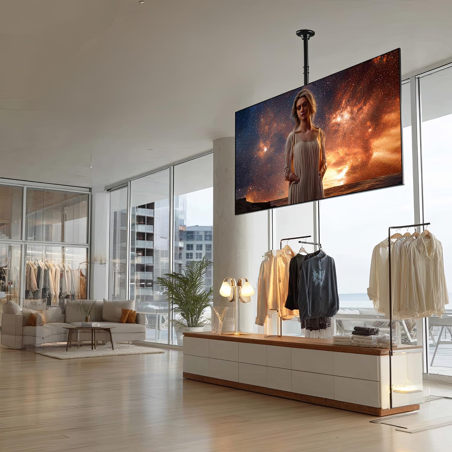 Maclean MC-803 - Supporto universale OLED QLED LCD al plasma per TV, 23-100", max 50 kg, VESA 600 x 400