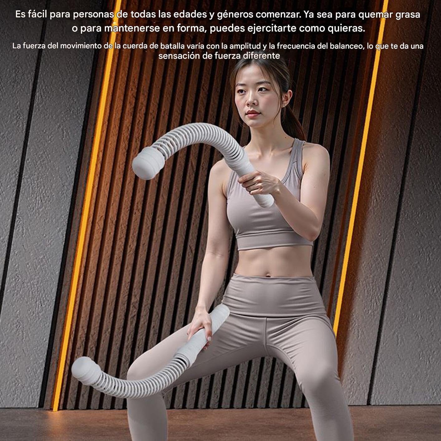 Cordes d'entraînement compactes de fitness 2 pièces
