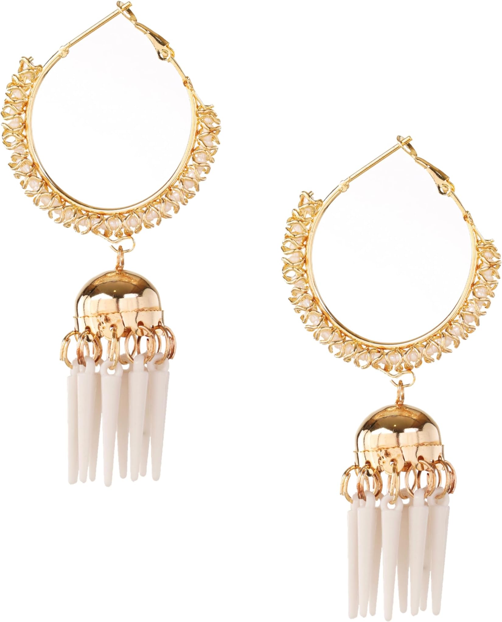 Jhumki Hoop Earrings For Women & Girls | Golden