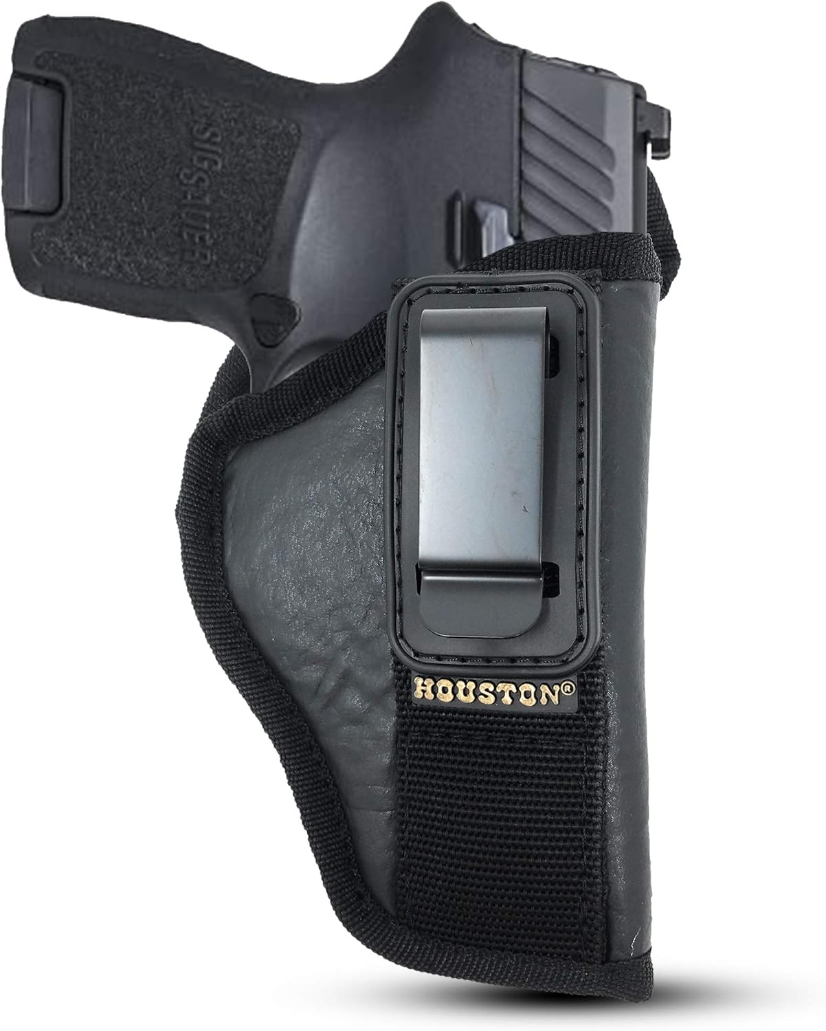 IWB Tuckable Gun Holster for Men Concealed Carry Glock Sig P250 Sub Comp, XD Mod. 2-3" 40 & 45, XD9 Sub Comp, Glock 30 / 30S / 39 - Gun Holster for Women/Men - Concealed Holsters by Houston