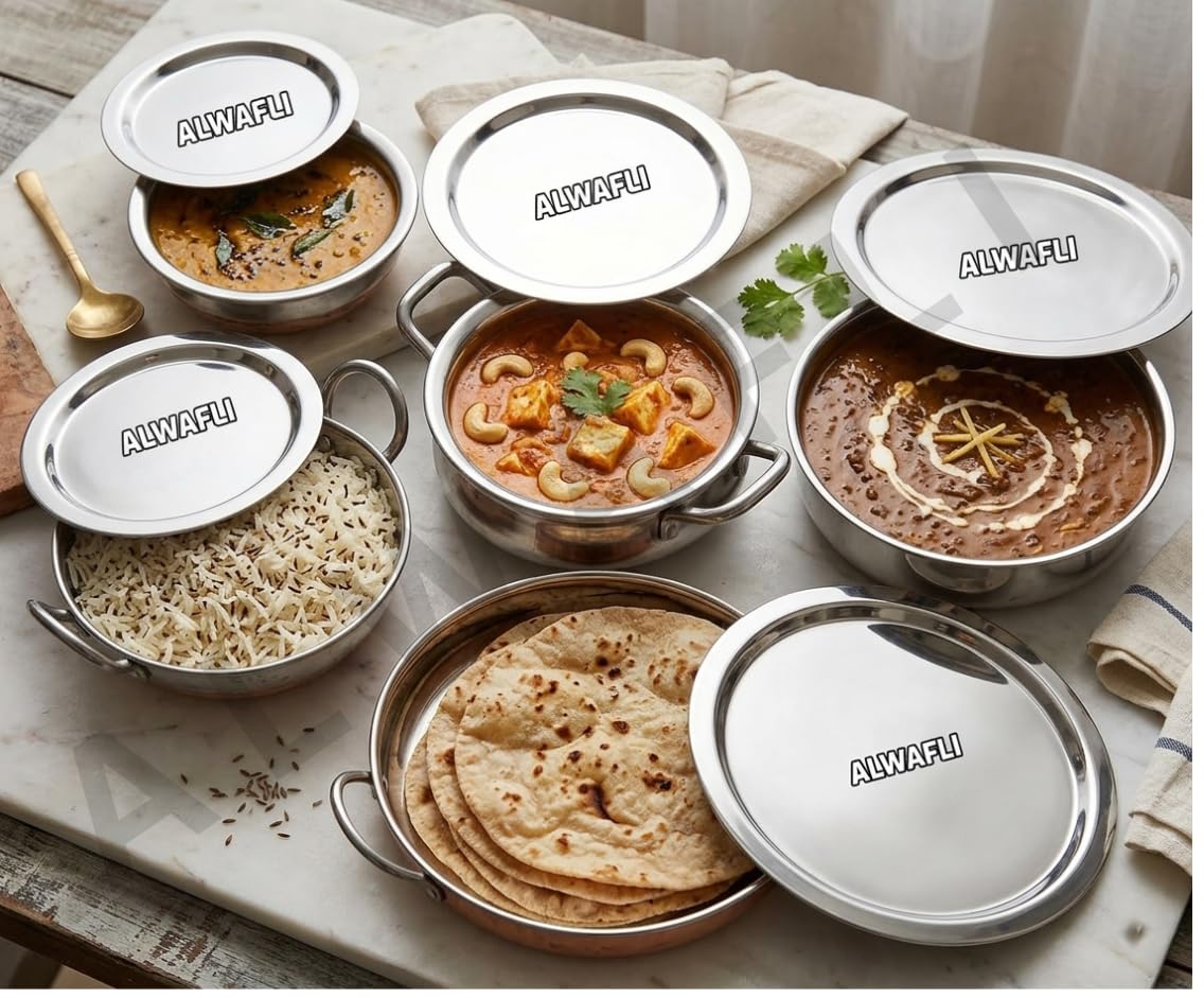 Stainless Steel Lid Set - 5 Piece Dhakan Covers -6