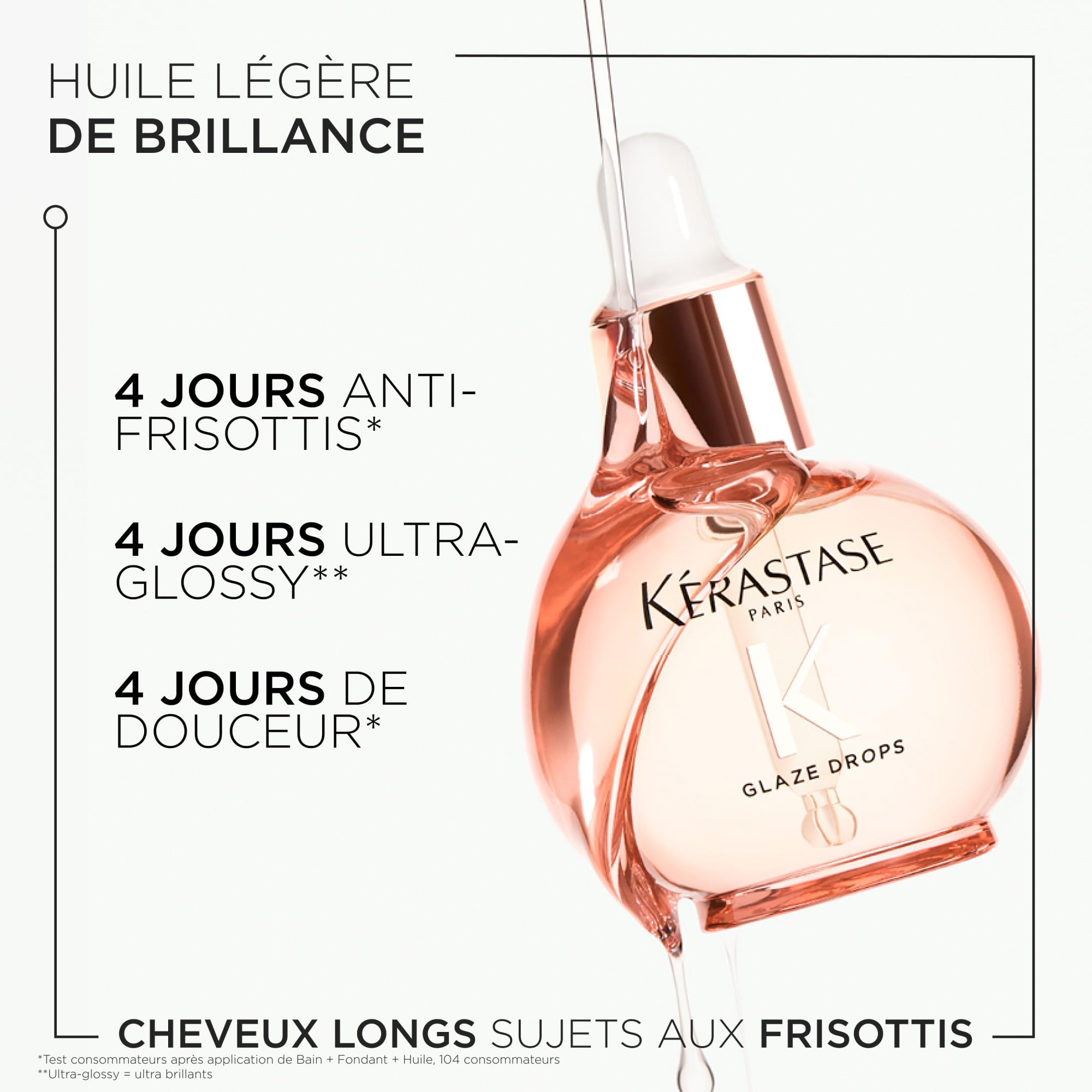 Kérastase Gloss Absolu Öl, 45 ml, Fondant 250 ml und Mini Bain 30 ml