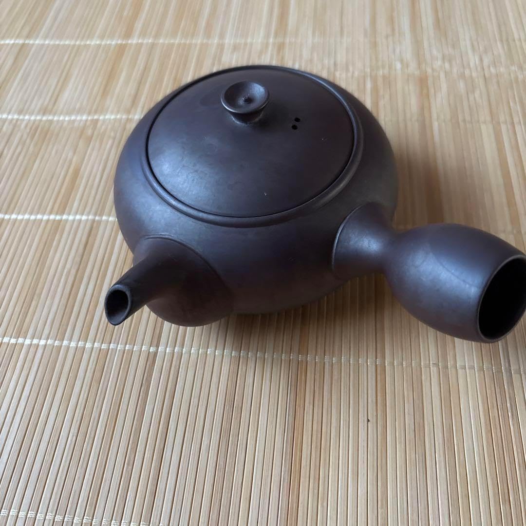 備前焼 宝瓶 登り窯 柘榴 ザクロ ざくろ 4角手びねり 急須 83.備前焼