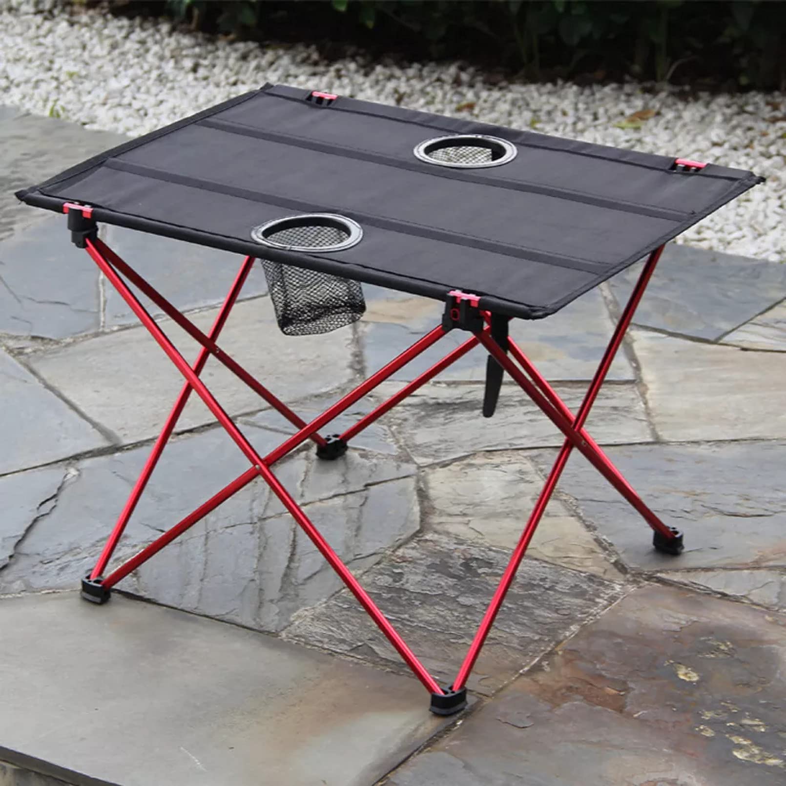 BAJIE Tavolo Pieghevole da Esterno Tavolo Portatile da Esterno Tavolo da Campeggio Rotolo da Picnic Tavolo Pieghevole Zaino da Giardino Leggero e Sedia Viaggio di Pesca