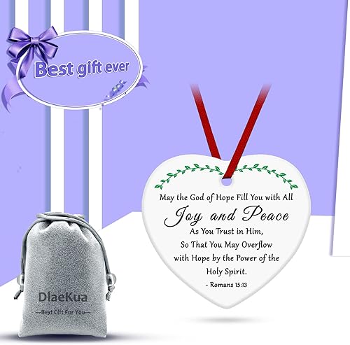 Vista 34 de Regalos de aliento cristiano para mujeres y hombres, adorno de Navidad, regalo inspirador de versículo bíblico, regalo de bautismo Josué 1:9 para Sé