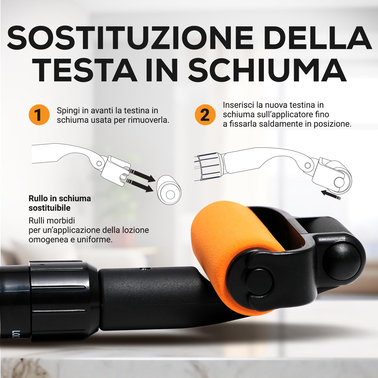 EZPIK Spalma crema schiena estensibile fino a 58 cm (design curvo) – Applicatore crema per anziani con mobilità ridotta – Ideale per oli, lozioni e protezione solare